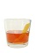 The Cooper Union is an orange colored drink made from Irish whiskey, St-Germain elderflower liqueur, orange bitters and Scotch whiskey, and served  with lemon in a rocks glass.
