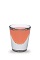 The Fire and Frost is a pink shot made from Hot Damn cinnamon schnapps and DeKuyper peppermint schnapps, and served in a chilled shot glass.