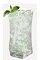 The Winter Fizz drink recipe is made from Burnett's candy cane vodka and lemon-lime soda, and served over ice in a highball glass.