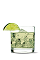 The Green Water drink recipe is made from UV Sweet Green Tea vodka, mineral water and lime, and served over ice in a rocks glass.