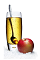 The Hot Apple drink is made from Malibu coconut rum and apple juice, and served in a highball glass with a cinnamon stick.