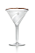 The Kokonut Martini is made from Stoli Chocolat Kokonut vodka and coconut water, and served in a chocolat-rimmed cocktail glass.