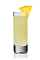 The Kokonut Paradise Shot is made from Stoli Chocolat Kokonut vodka and pineapple juice, and served in a chilled shot glass.