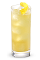 The Lemonade 485 is a sweet and tart yellow drink made from New Amsterdam gin, lemon, apple brandy and peach brandy, and served over ice in a highball glass.