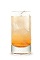 The Mandarin Sunset is an orange drink made from Pucker watermelon schnapps, mandarin orange vodka, orange juice and club soda, and served over ice in a highball glass.