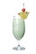The Midori Colada drink is made from Midori melon liqueur, whie rum, coconut milk, pineapple juice and lemon juice, and served in a hurricane or other large stemmed glass.