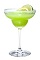 The Midorita cocktail is a modern variation on the classic Margarita cocktail. Made from Midori melon liqueur, silver tequila and sweet and sour mix, and served in a chilled margarita glass.