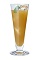 The Peach Fuzz drink is made from Midori melon liqueur, dark rum and grapefruit juice, and served over ice in a highball glass.