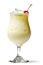The Pina Colada is one of the classic tropical drinks. Made from white rum, coconut milk and pineapple, and served in a hurricane glass.