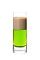 The QF Shooter is made by layering Midori melon liqueur, Kahlua coffee liqueur and Bailey's Irish cream in a chilled shot glass. The QF in the name refers to Quick F... if you drink too many of these.
