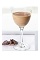 The Spiced Cake Martini is a brown colored drink made from Bailey's hazelnut flavored Irish cream, Smirnoff Iced Cake vodka and nutmeg, and served in a chilled cocktail glass.
