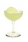 The Gypsy cocktail is made from gin, St-Germain elderflower liqueur, green chartreuse and lime juice, and served in a chilled cocktail glass.