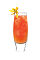 The Tongue Teaser drink is made from Smirnoff orange vodka, lemonade and cranberry juice, and served over ice in a highball glass.