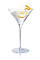 The Vesper Martini is made from Stoli Gold vodka, gin and sweet vermouth, and served in a chilled cocoktail glass.