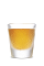 The Volcano Sacrifice is an orange colored shot made from SoCo Fiery Pepper and pineapple juice, and served in a chilled shot glass.